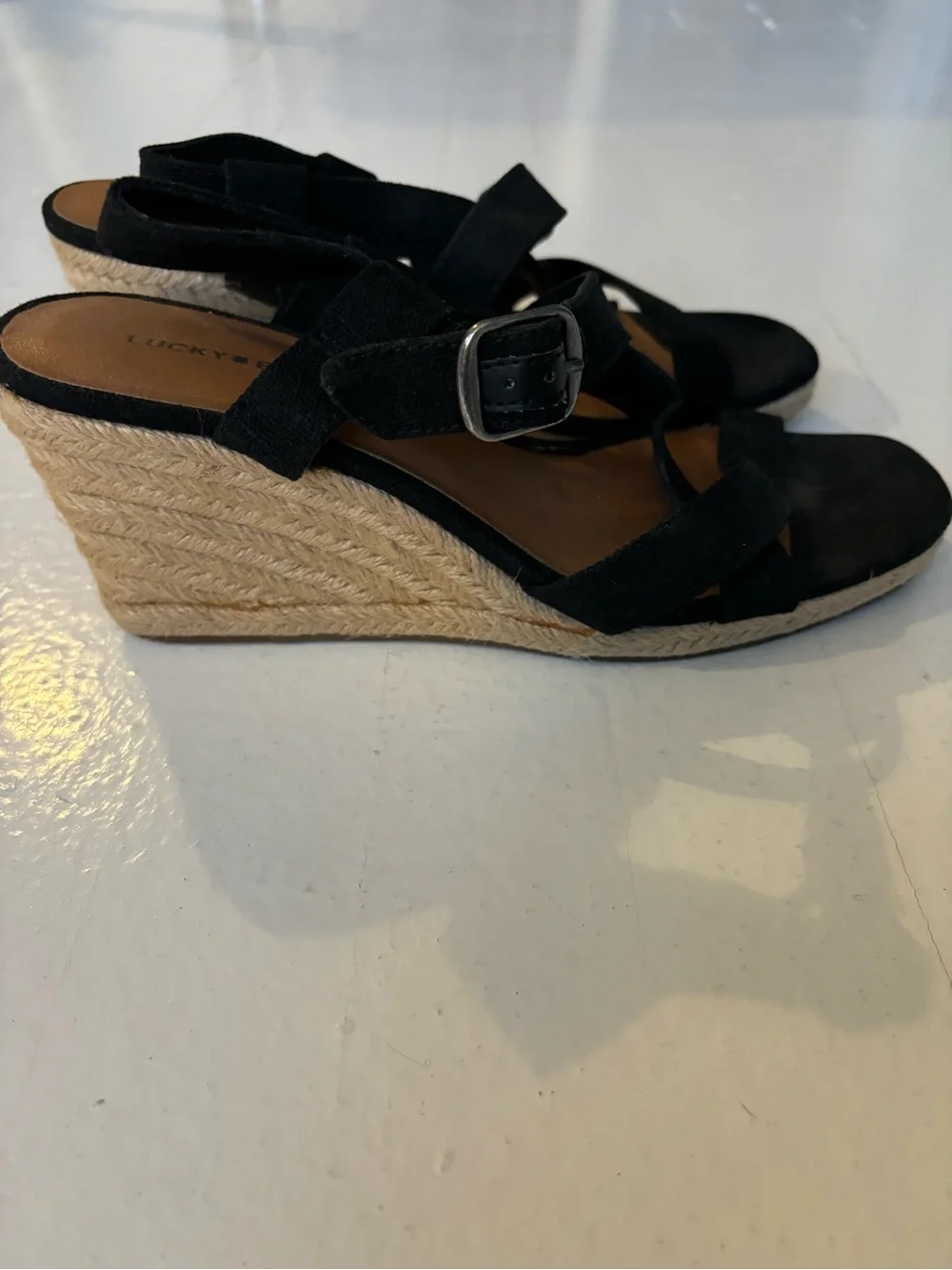 Lucky Brand Mytila Espadrille Wedges